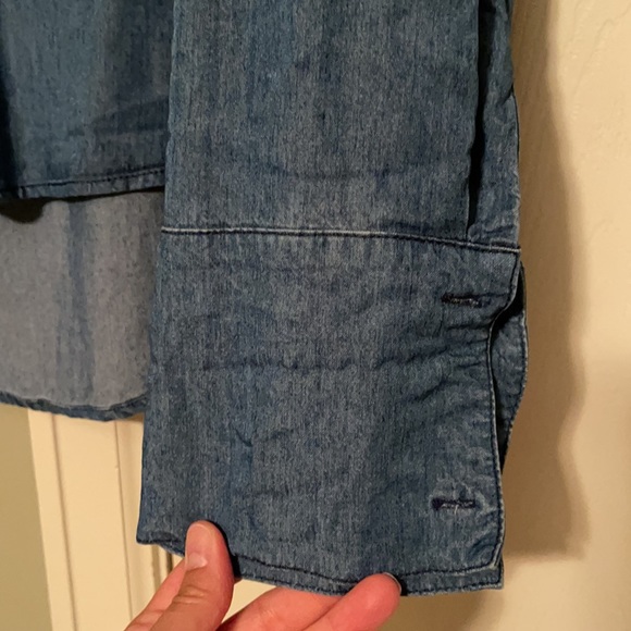 Karlie high low chambray button down - Picture 7 of 7